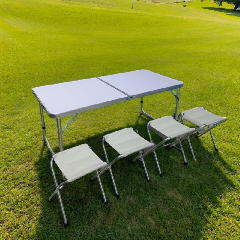 Kamperski set sklopivi sto i 4 stolice