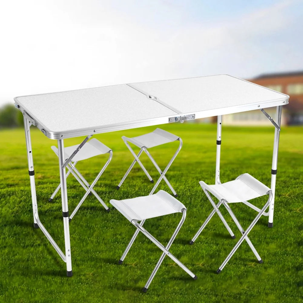 Kamperski set sklopivi sto i 4 stolice
