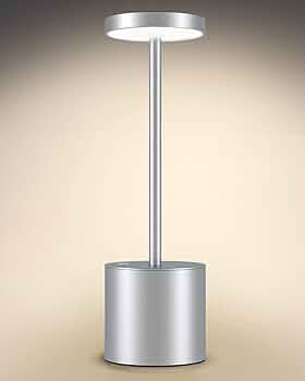 Bezicna Led stona lampa za kafice, restorane, baste SIVA