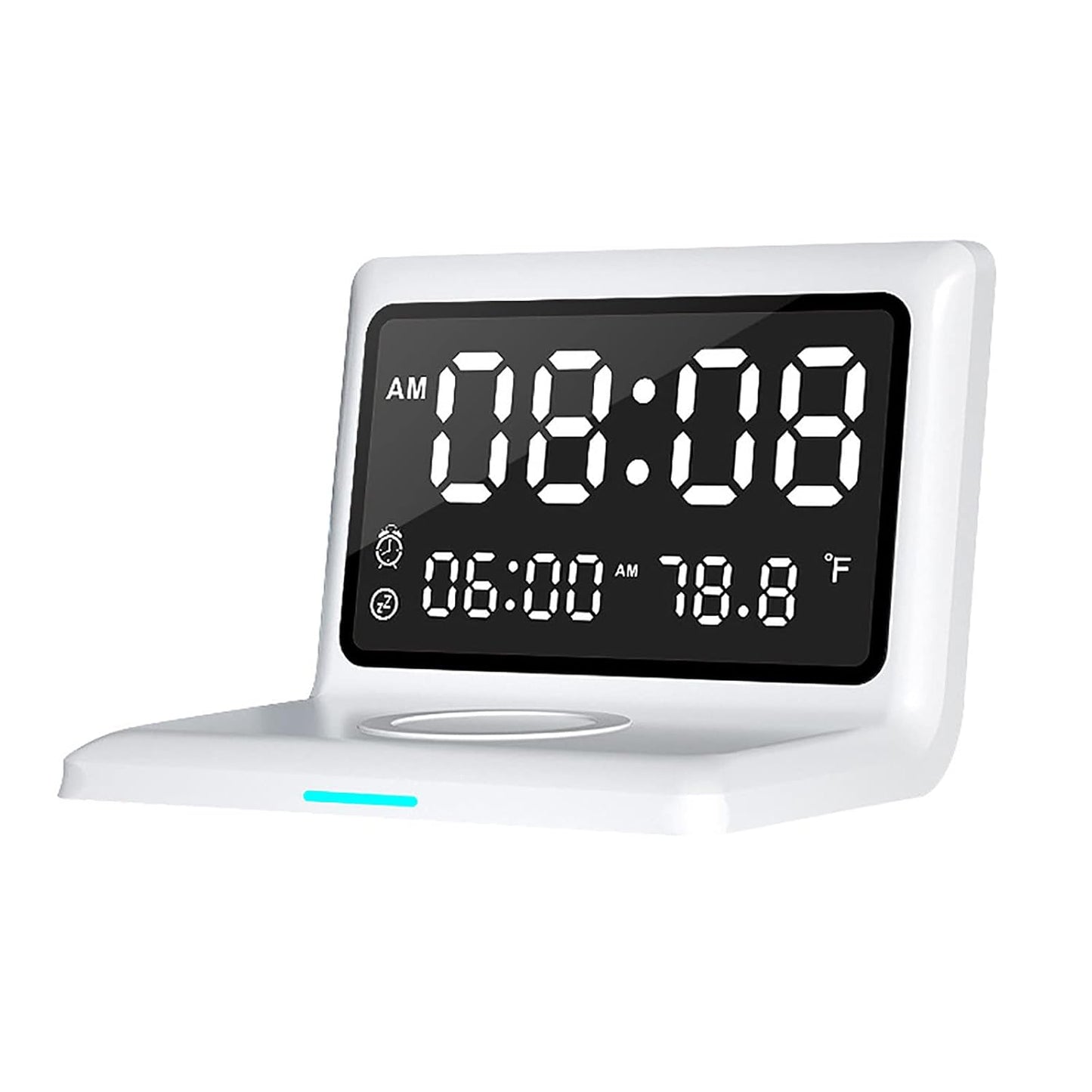 Led digitalni sat sa budilnikom i wireless punjacem