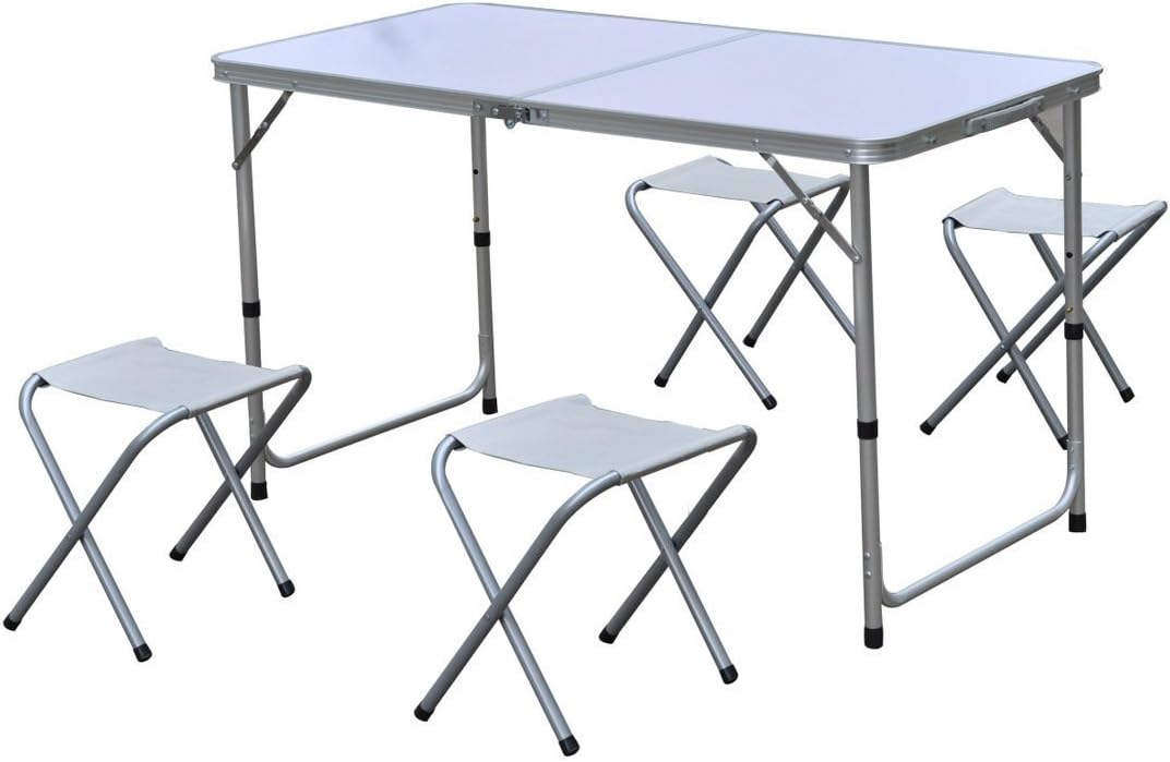 Kamperski set sklopivi sto i 4 stolice