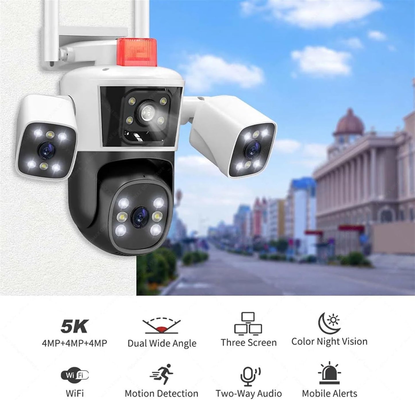 Ip kamera PTZ kamera BULLET 25MP 4 sociva i 4 kamere 4K