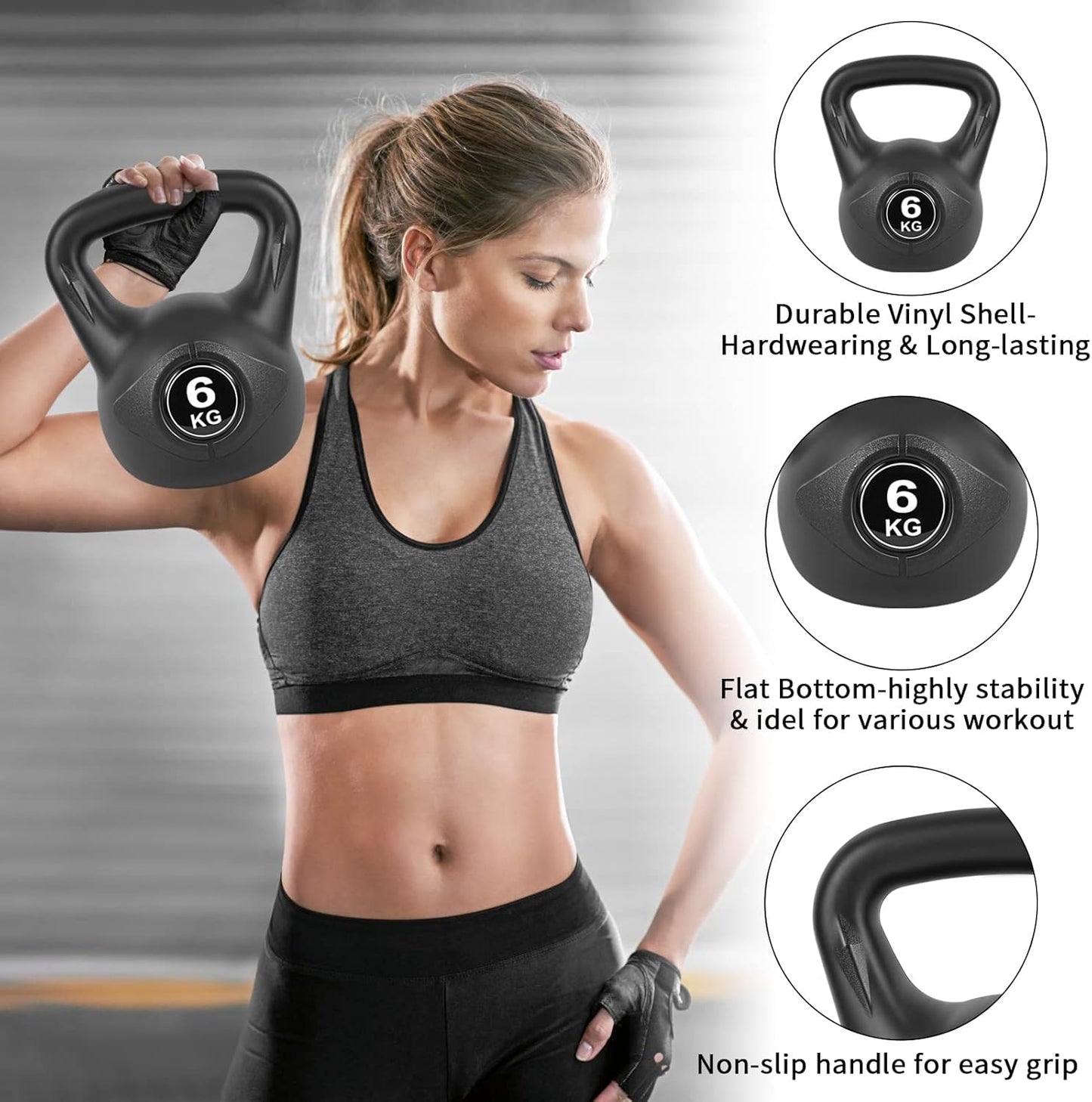 Ručni teg kettlebell rusko zvono 6kg
