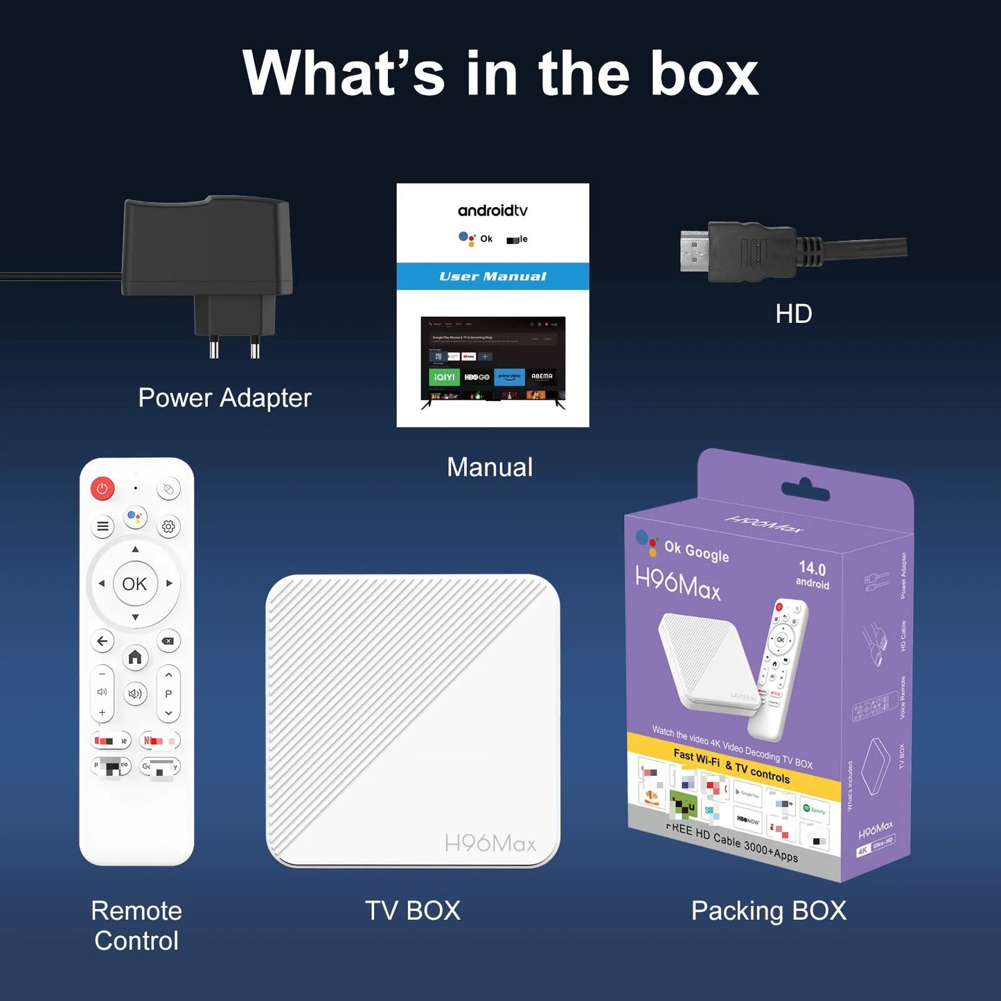 Android TV Box H96 Max Android 14 4k TV Box