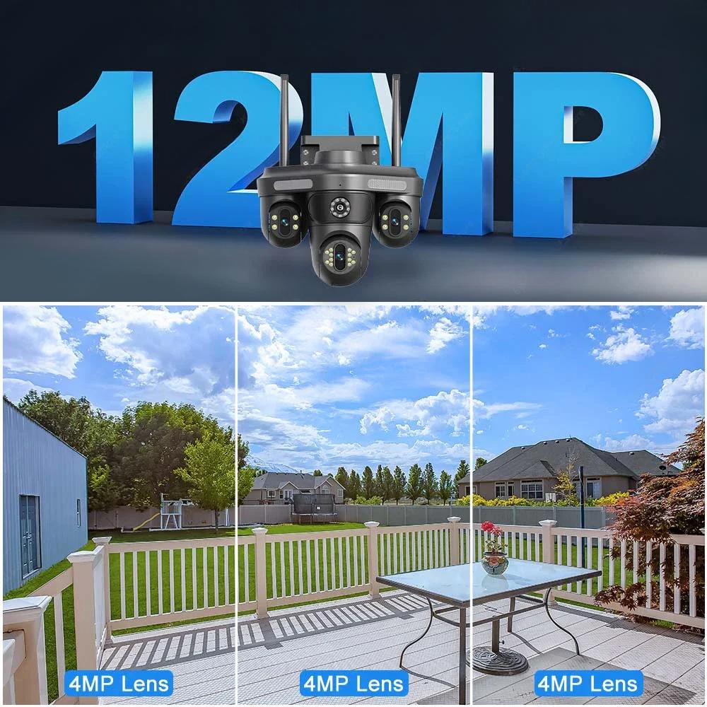 IP Wifi Kamera sa Tri rotirajucih sočiva i 12MP Rezolucijom