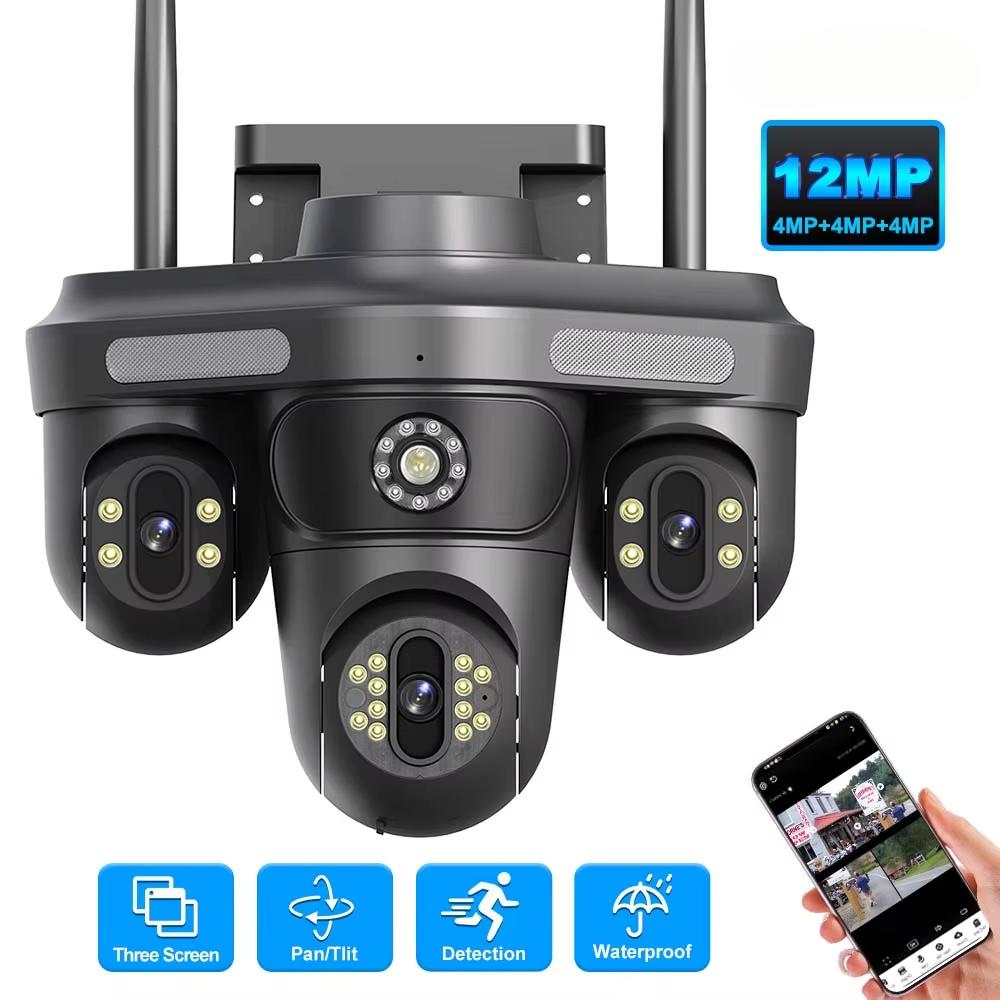 IP Wifi Kamera sa Tri rotirajucih sočiva i 12MP Rezolucijom