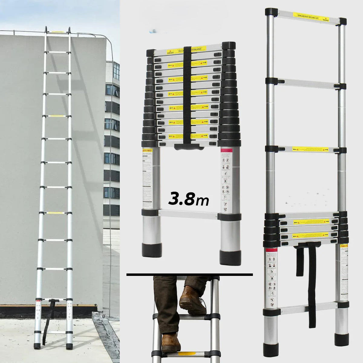 Teleskopske merdevine 3.8m