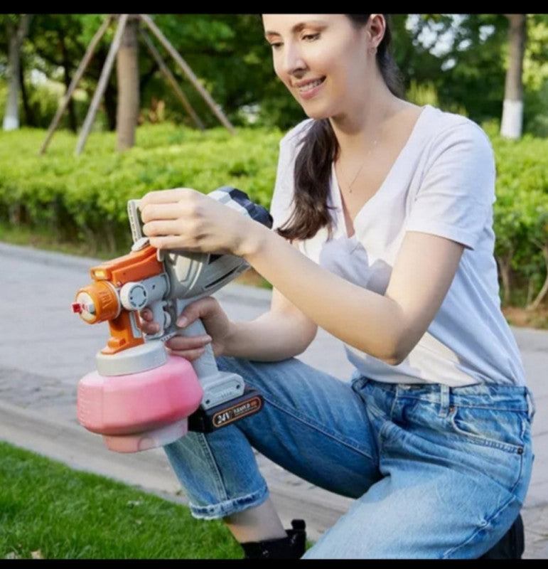 Aku pištolj za farbanje led svetlom 21v