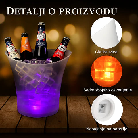 LED Kibla za hlađenje pića sa zvucnikom