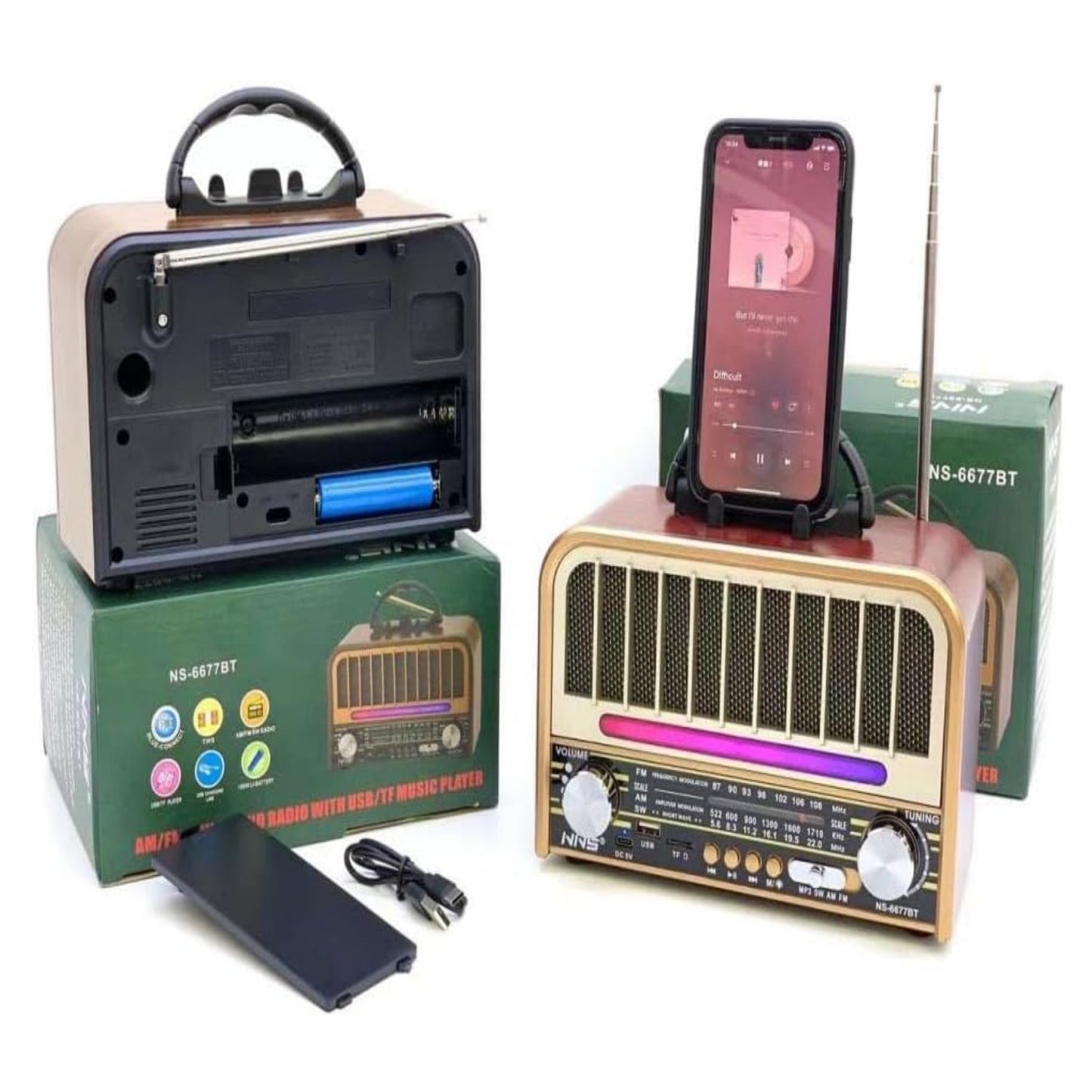 Retro radio bluetooth