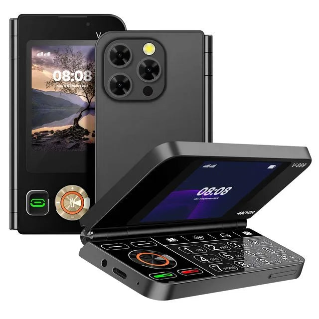 Mobilni telefon na preklop sa dva ekrana Dual sim