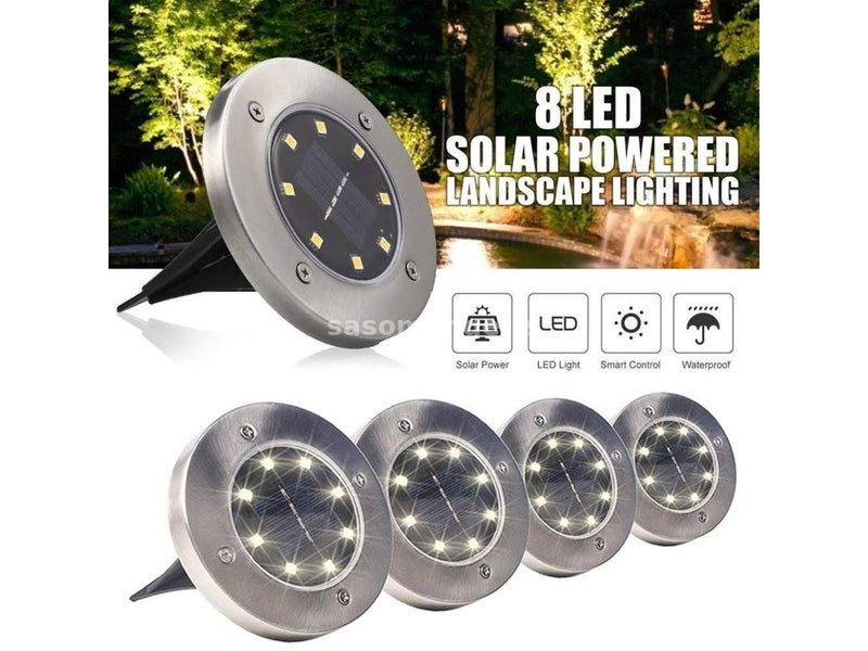 Solarne lampe za dvoriste solarne disk lampe 4 komada