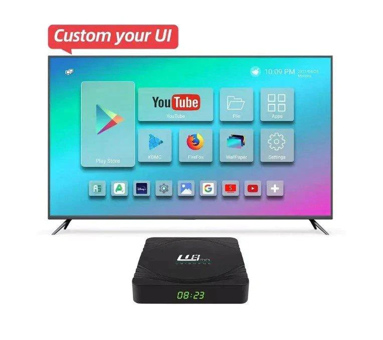 Android TV Box U8 1GB+8GB Quad Core Android 9.0 Tv Box 4K