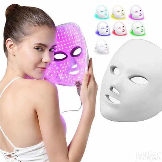 Led maska za lice sa svetlosnom terapijom