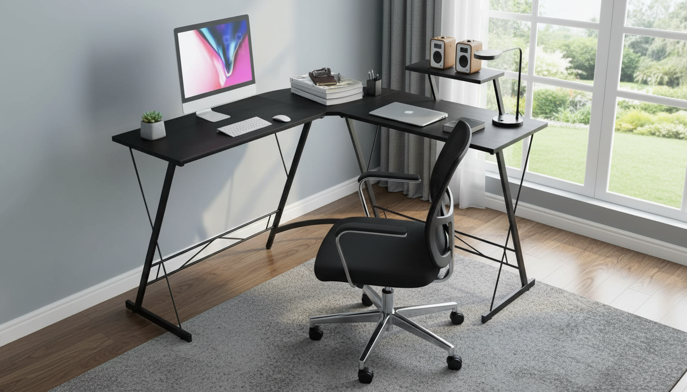 Ugaoni Radni Sto za Računar – Moderan Kompjuterski Sto za Kancelariju i Gaming Sobe