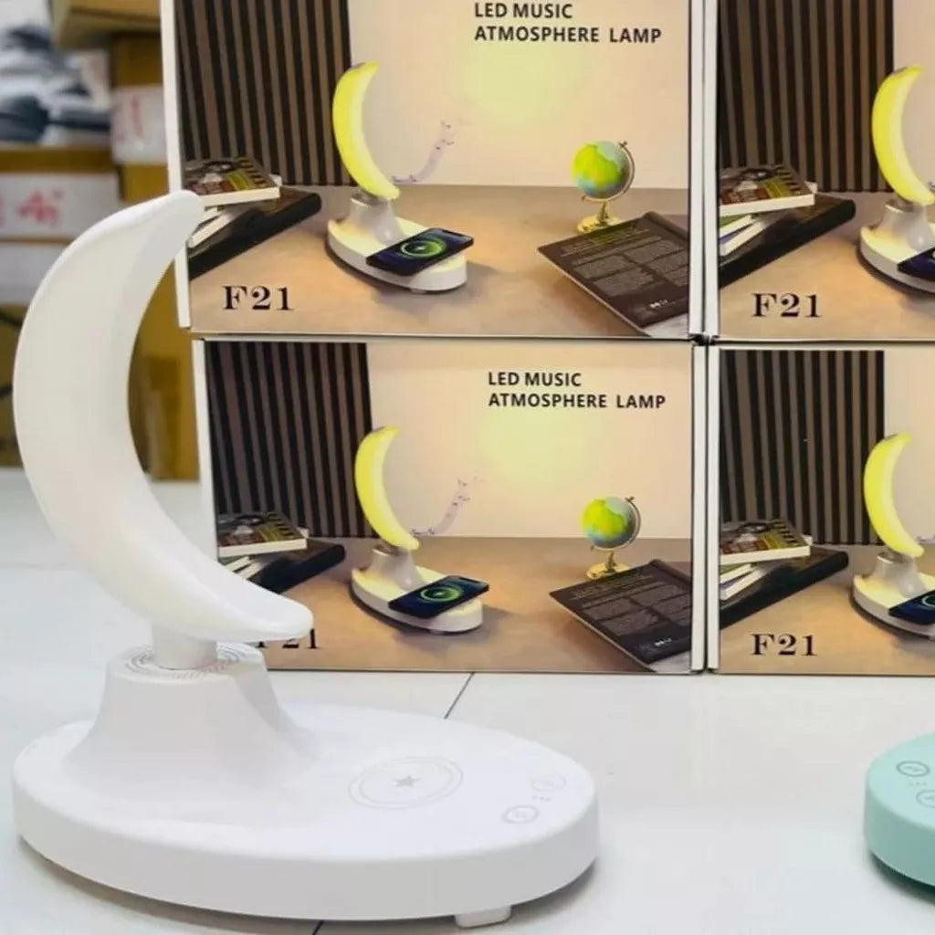 Banana lampa sa bluetooth zvučnikom i bežičnim punjačem