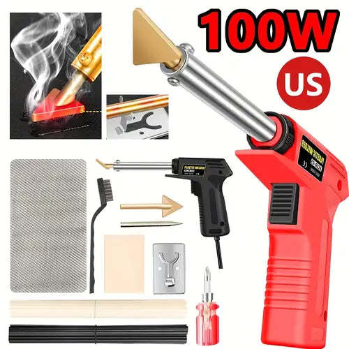 Set za zavarivanje plastike 100W – komplet za popravku branika, tabli, kajaka i rezervoara