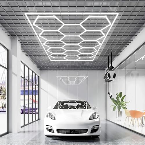 Megalight Hexagonalna LED Rasveta za Garažu – Ultra Jako Profesionalno Osvetljenje za Servise, Radionice i Detailing