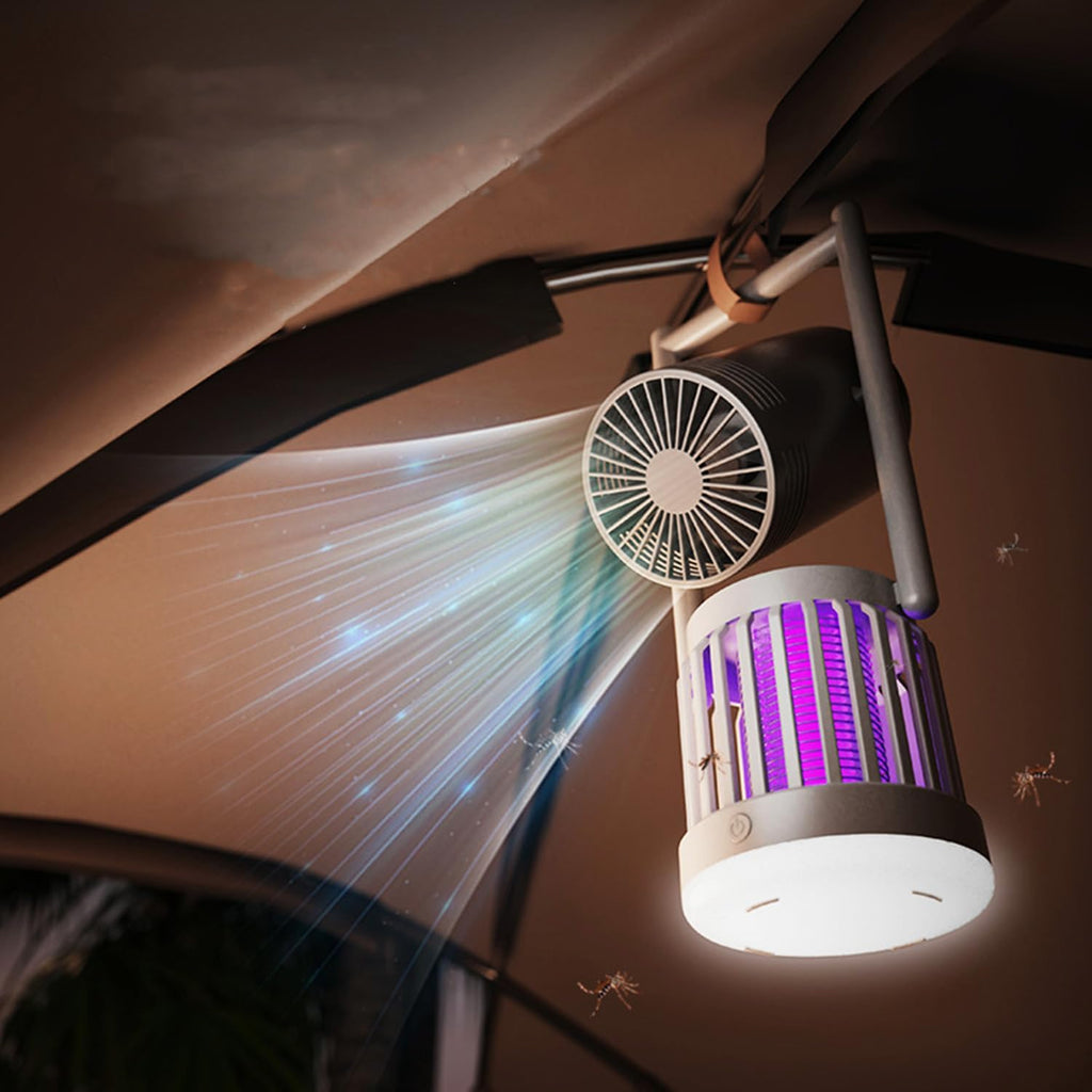 Višenamenska Lampa za Komarce sa Ventilatorom i LED Noćnim Svetlom