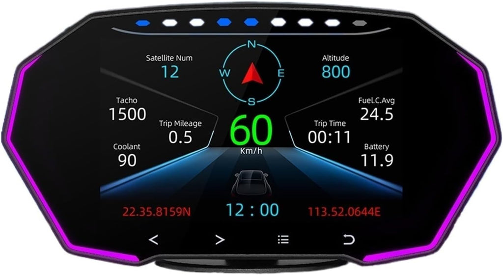 Head up displej za auto OBD2 brzinomer i dijagnostika F11