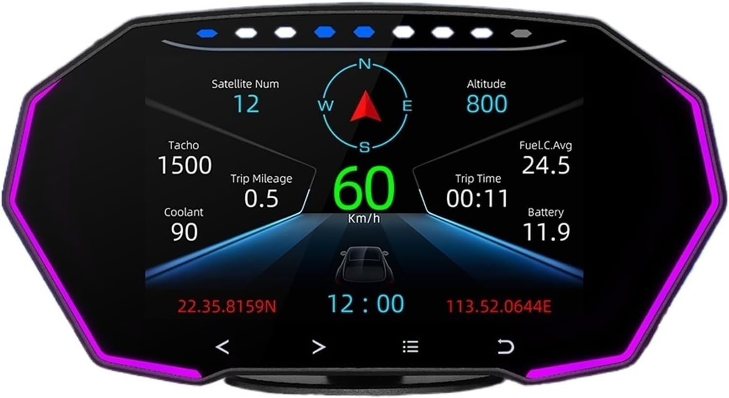 Head up displej za auto OBD2 brzinomer i dijagnostika F11