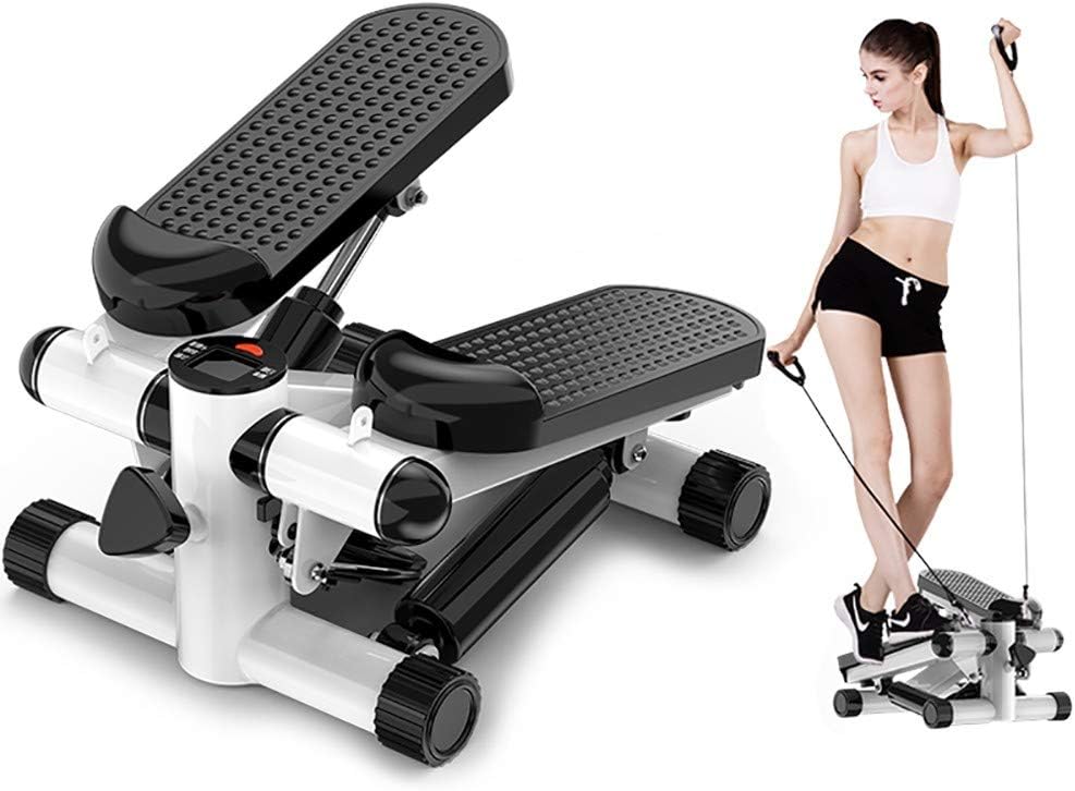 Mini Steper sa Elastičnim Trakama za Vežbanje – Kućna Sprava za Fitness i Kardio Trening