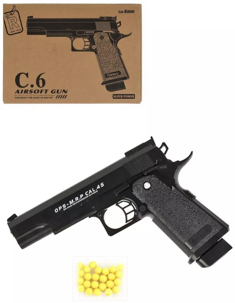 Airsoft metalni pištolj na metkiće C6