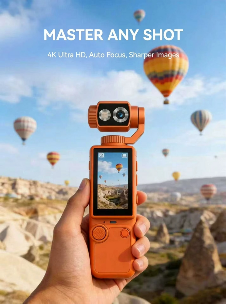 Q8 Džepna Kamera 4K – Ultra HD Snimanje, Auto Fokus i Profesionalni Video u Pokretu
