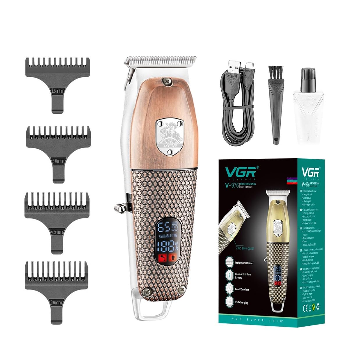 VGR V-967 Profesionalni Trimer za Kosu i Bradu