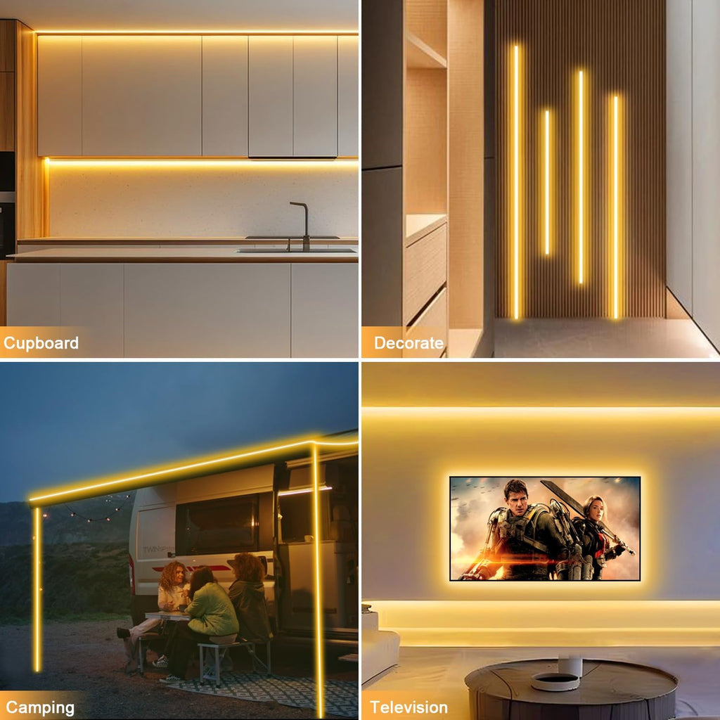 LED NEON flex traka - 10m 220v Toplo Bela