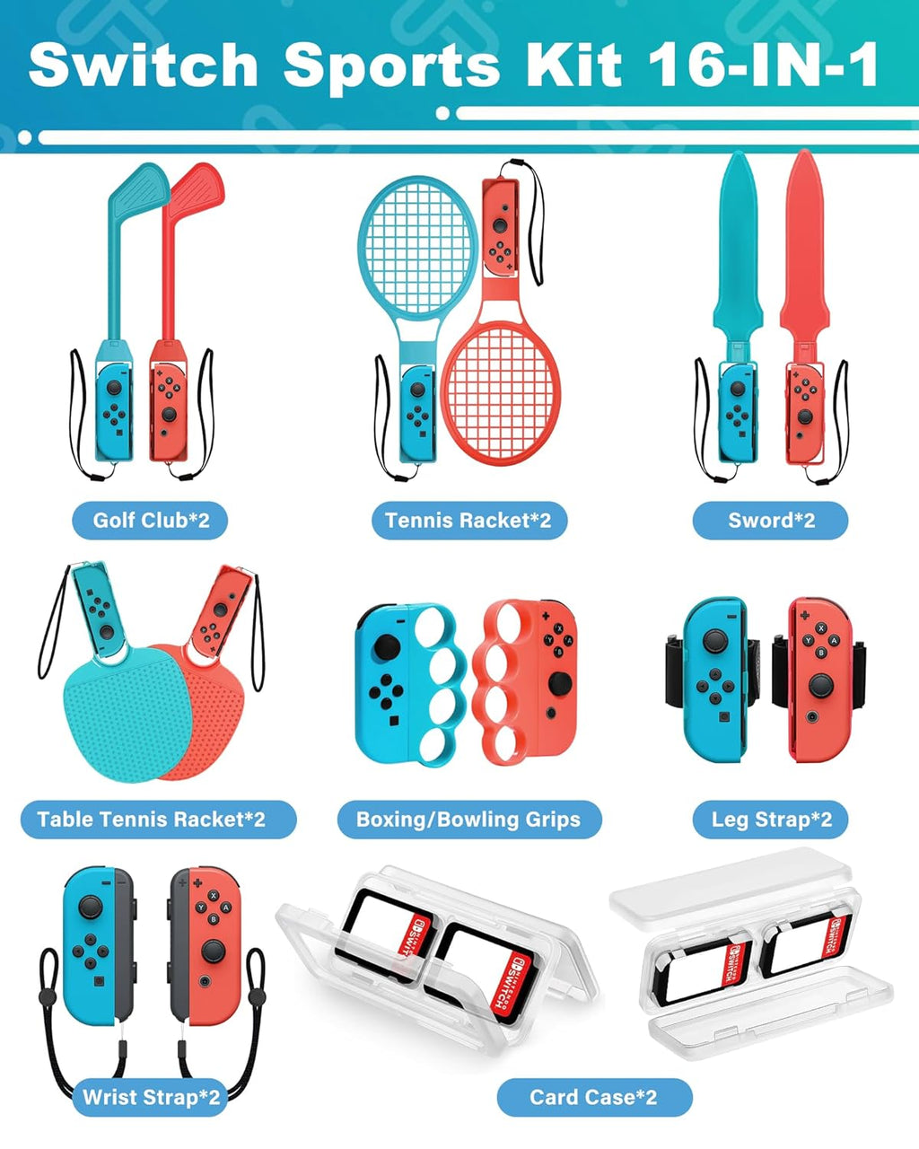 Nintendo Switch 16-u-1 Sportski Set