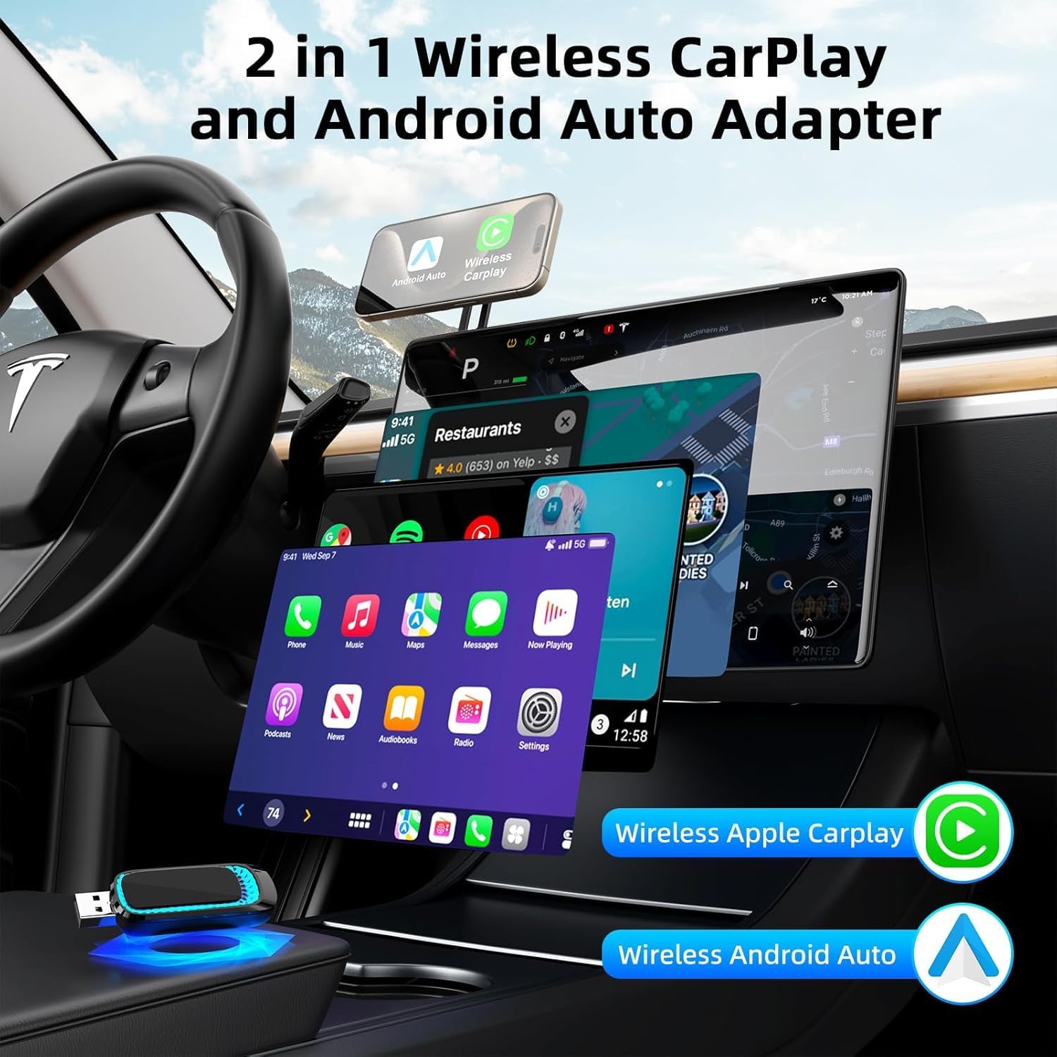 Wireless Apple CarPlay Adapter za auto