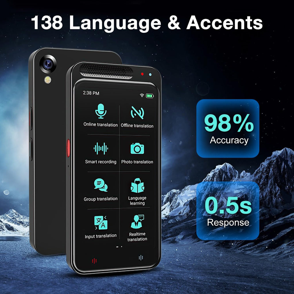 AI Glasovni Prevodilac 138 Jezika – Pametni Translator sa 4.1” Ekranom