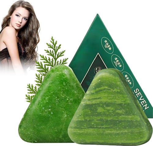 1+1 GRATIS Prirodni Biljni Šampon za Rast Kose sa Usman Travom – Herbal Shampoo Bar za Žene i Muškarce za Sve Tipove Kose