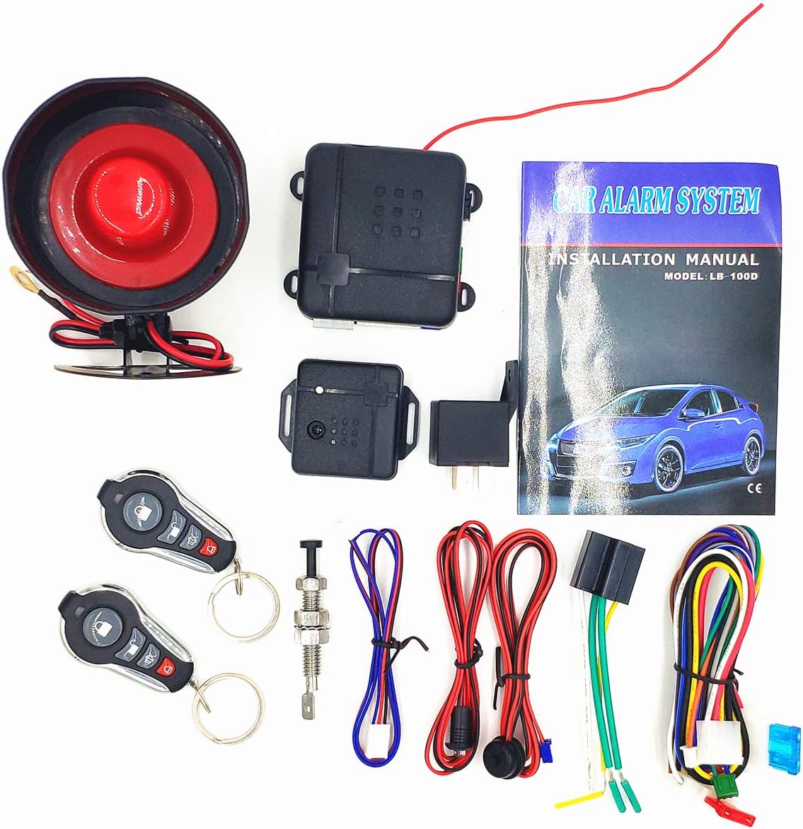 Alarm za auto kompletna oprema za montažu