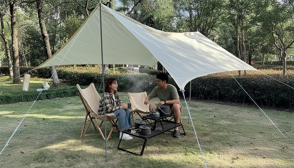 Baštenska Tenda Oaza za Kampovanje – Velika Tenda za Hlad, Plažu i Dvorište