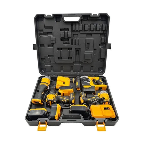 Aku Set Busilica, Brusilica, Odvijač Udarni 4u1 + 4 baterije + 2 punjaca