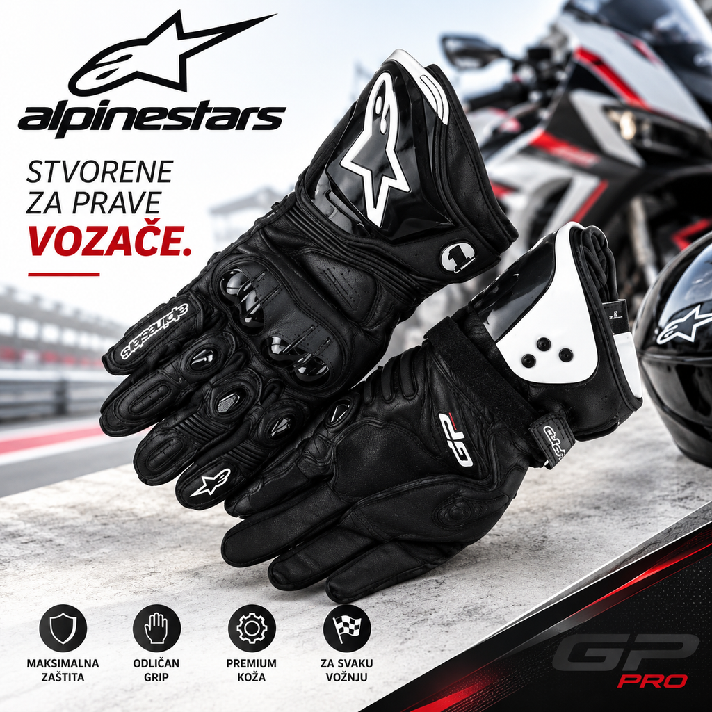 Alpinestars GP Pro Rukavice za Motocikl – Sportske Moto Rukavice za Vožnju i Zaštitu Ruku