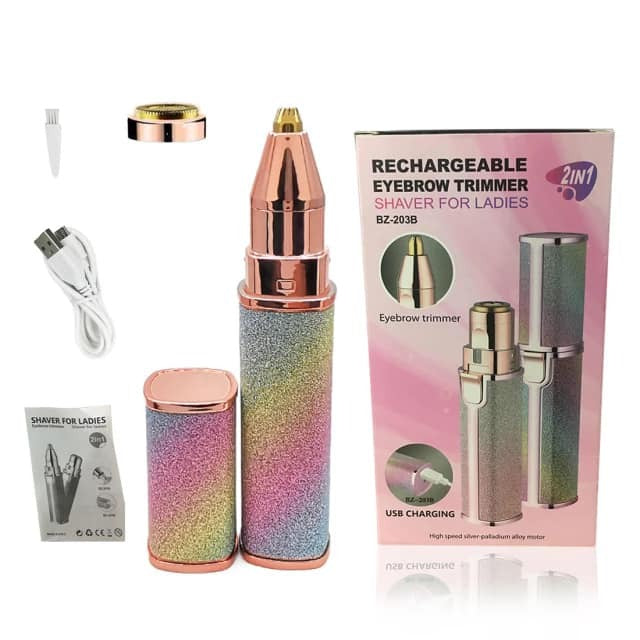 Aparat za Uklanjanje Dlačica + Trimer za Korekciju Obrva