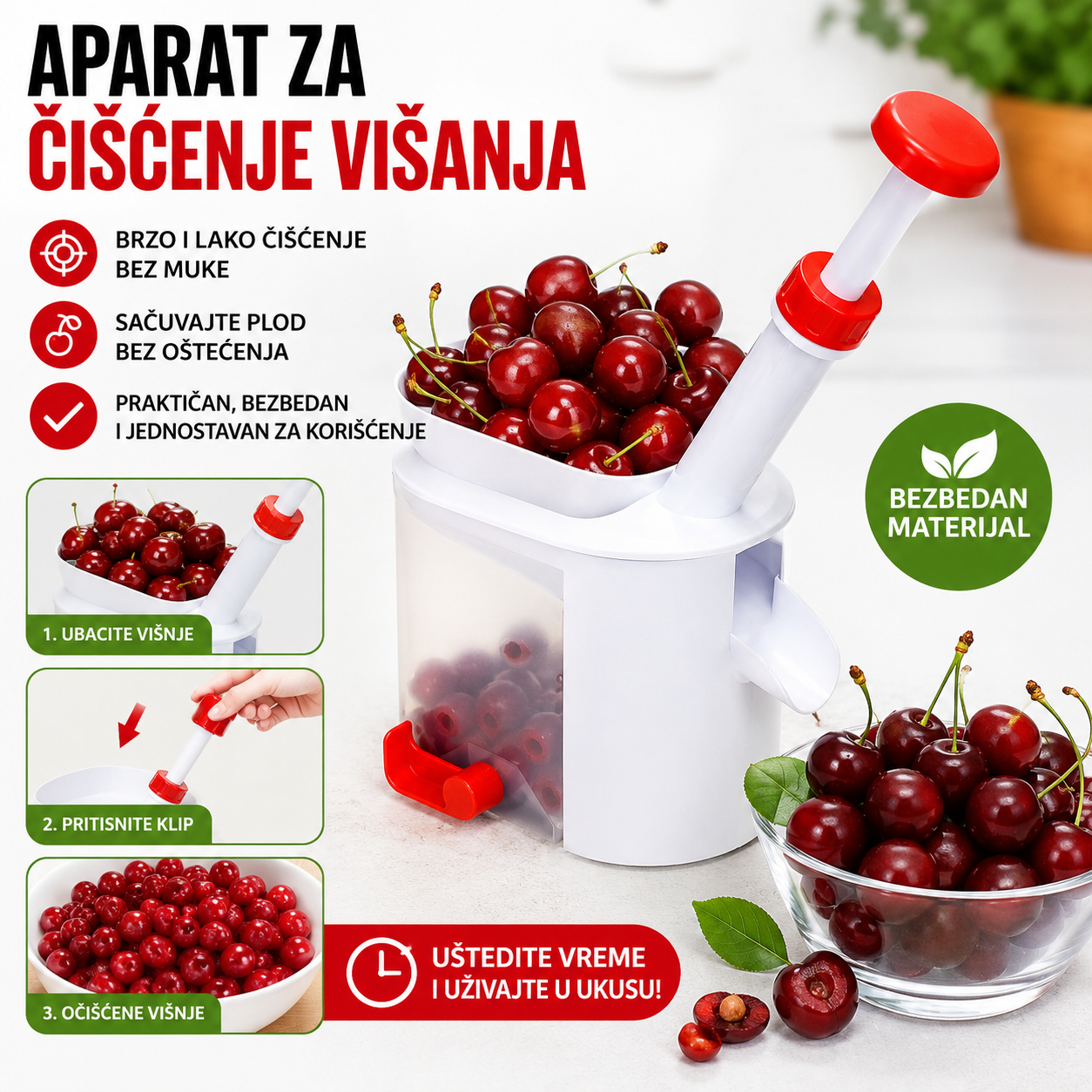 Aparat za čišćenje višanja