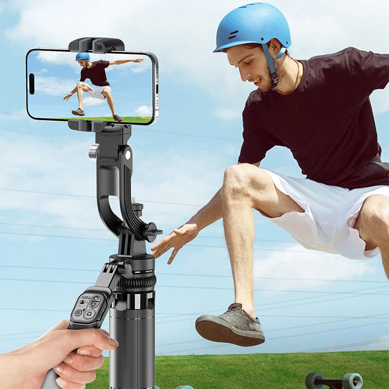 C16 AI Gimbal Stabilizator za Telefon – Automatsko Praćenje Lica, 360° Rotacija, Stativ i Daljinski Upravljač