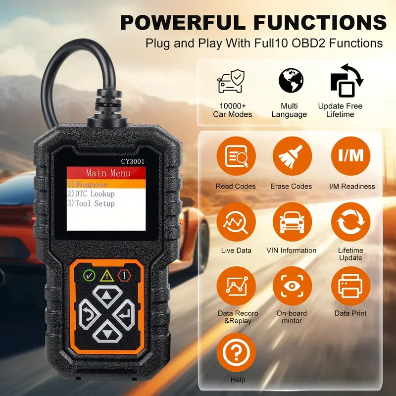 CY3001 OBD2 Dijagnostika – Profesionalni Auto Skener za Brzo Očitavanje Grešaka
