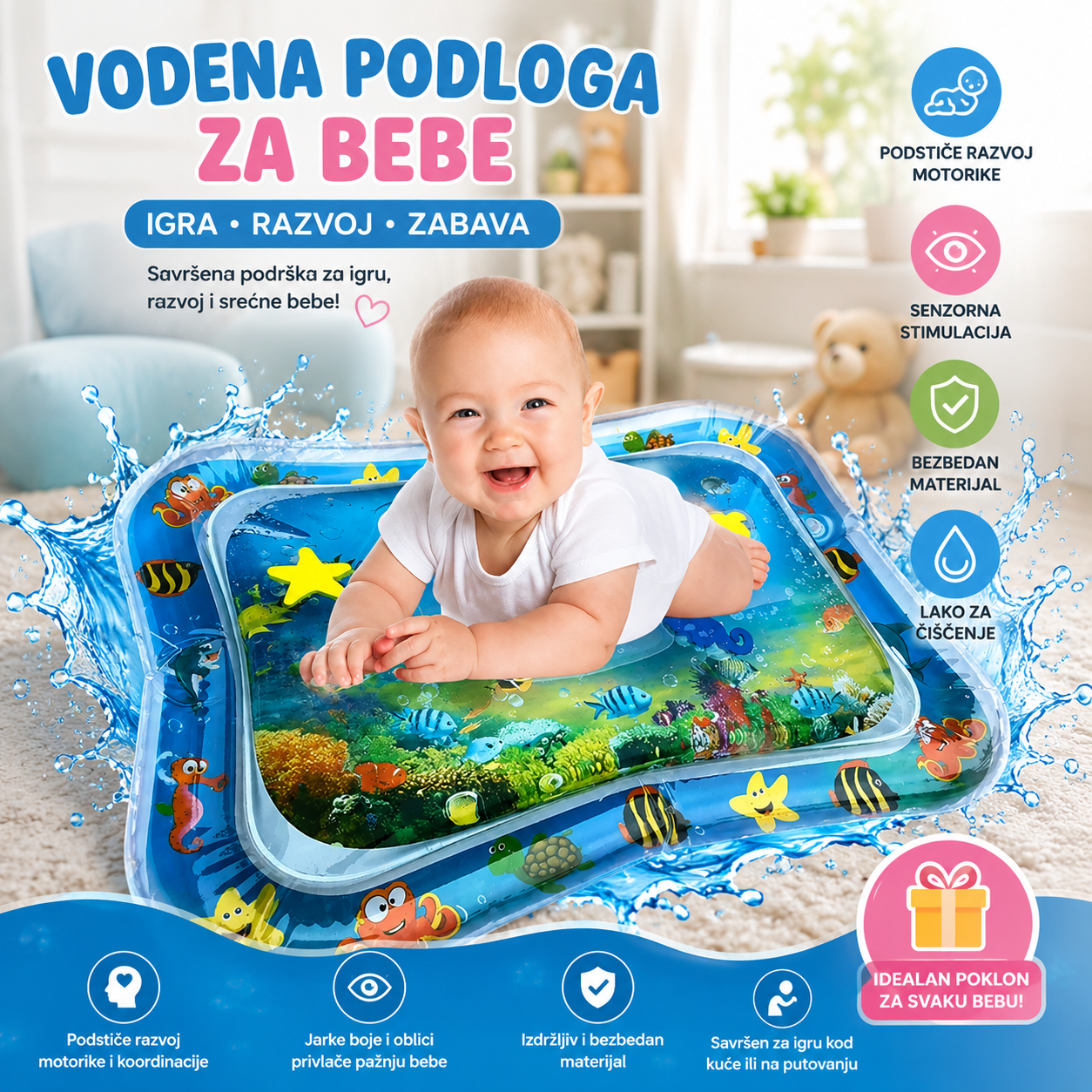 Vodena podloga za bebe