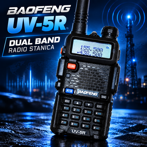 Baofeng UV-5R Dual Band Radio Stanica – Prenosiva VHF/UHF Radio Stanica