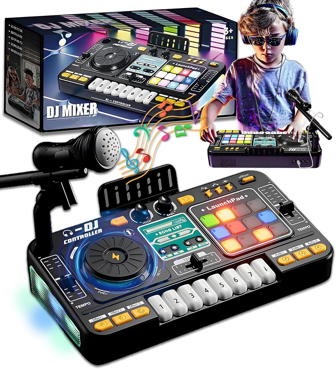 Dečiji DJ Mikser – Interaktivna Muzička Igračka sa Efektima i Dugmićima