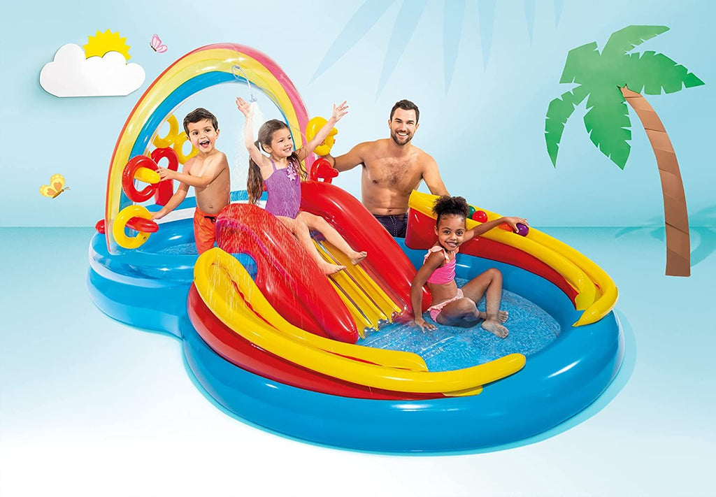 Dečiji Vodeni Park na Naduvavanje 2.97x1.93x1.35 m – Intex Center za Letnju Zabavu