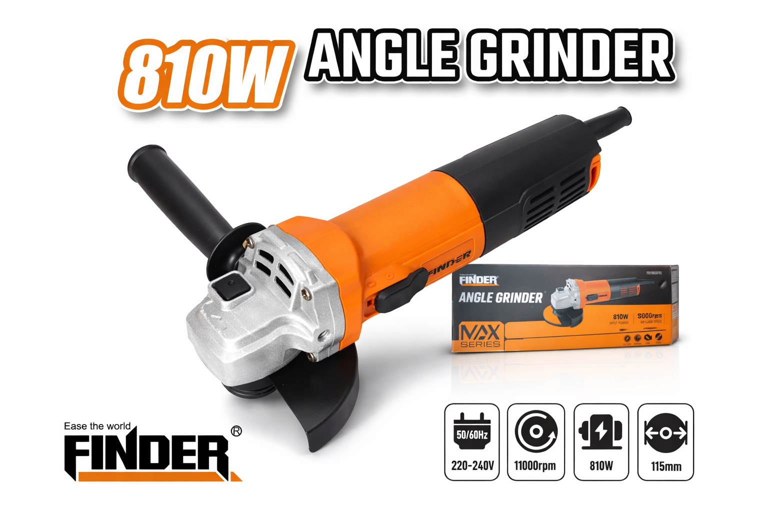 Ugaona Brusilica FINDER 810W Max Series – Profesionalna Brusilica