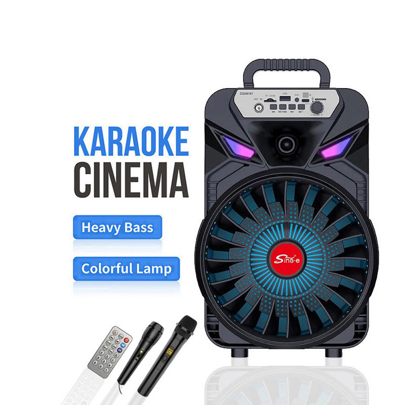Bluetooth zvucnik karaoke 8 inca sa led svetlom BT-8106