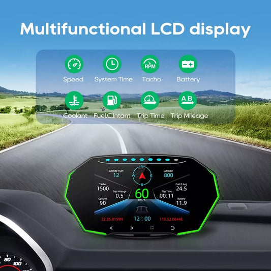Head up displej za auto OBD2 brzinomer i dijagnostika F11