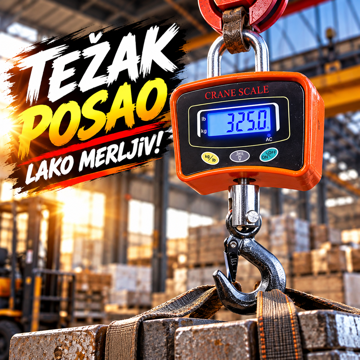 Digitalni Kantar do 500 kg – Elektronska Vaga za Merenje Tereta